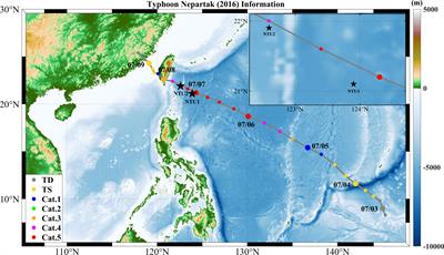 Ocean response offshore of Taiwan to super typhoon Nepartak (2016) based on multiple satellite and buoy observations